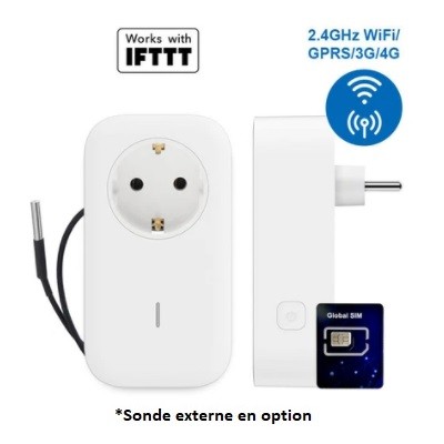 Prise Connectée WiFi Intelligente 2,4 GHz Electra